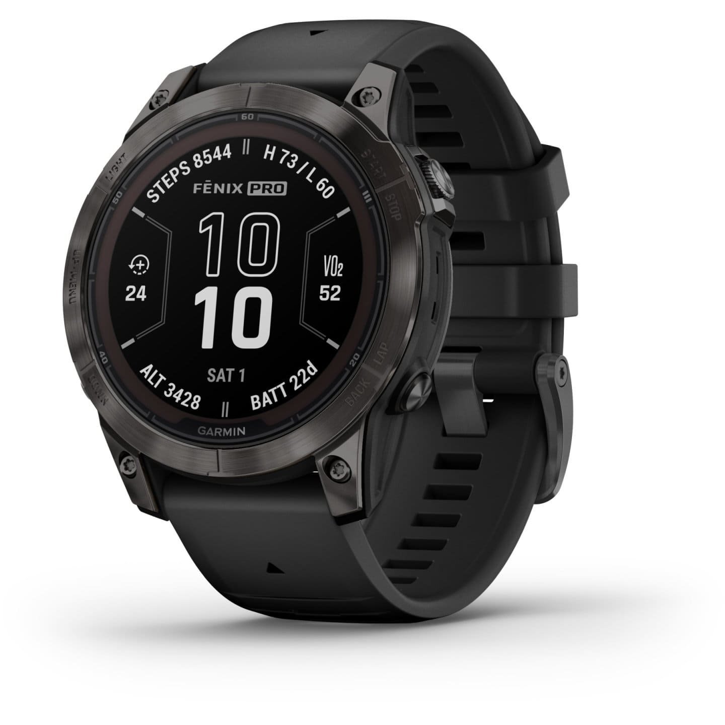 Garmin Fenix 7 Pro Sapphire Solar GPS Smartwatch – 47mm – Carbon/Grau