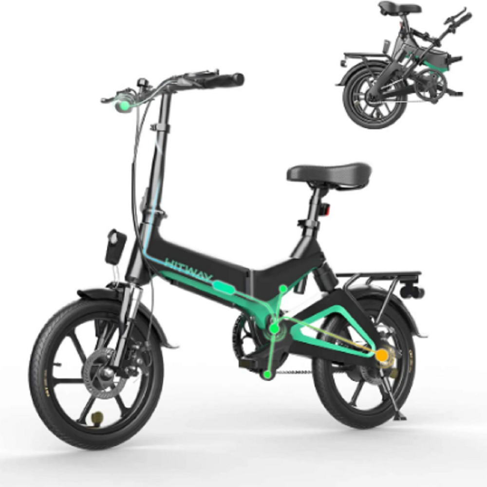 E-Bike Falt Elektrofahrrad 25km/h, 16 Zoll Pedelec Elektrisches