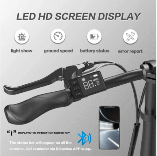 E-Bike Falt Elektrofahrrad 25km/h, 16 Zoll Pedelec Elektrisches – Bild 3