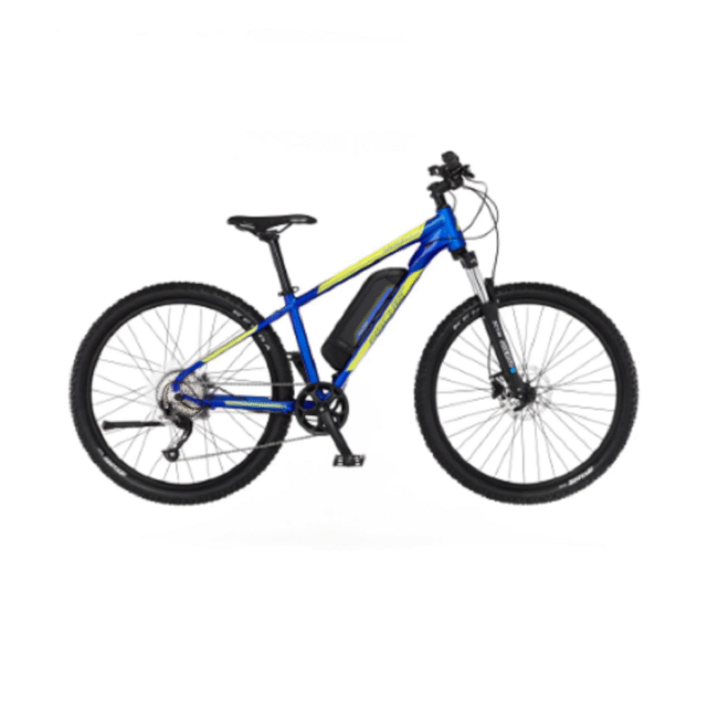 FISCHER E-Bike Pedelec Mountainbike MONTIS 2.1 Junior, Rahmenhöhe 38 cm, 27,5 Zoll, Akku 422 Wh, Hinterradmotor, Kettenschaltung, LED Display, blau