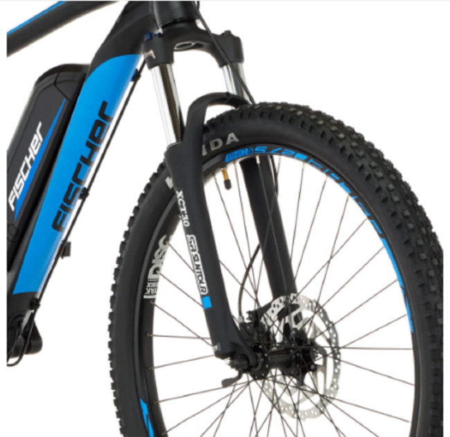 FISCHER E-Bike Pedelec Mountainbike MONTIS 2.1, Rahmenhöhe 48 cm, 27,5 Zoll, Akku 422 Wh, Hinterradmotor, Kettenschaltung, LED Display, schwarz. – Bild 3
