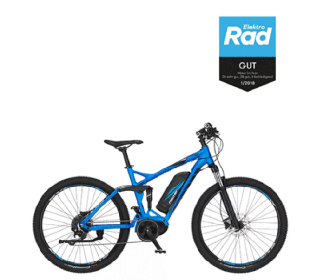 FISCHER E-Bike Pedelec Mountainbike MONTIS EM 1862, Rahmenhöhe 48 cm, 27,5 Zoll, Akku 557 Wh, Mittelmotor, Kettenschaltung, LCD Display, blau. – Bild 2