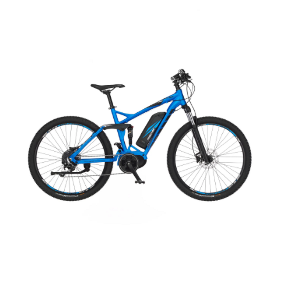 FISCHER E-Bike Pedelec Mountainbike MONTIS EM 1862, Rahmenhöhe 48 cm, 27,5 Zoll, Akku 557 Wh, Mittelmotor, Kettenschaltung, LCD Display, blau.