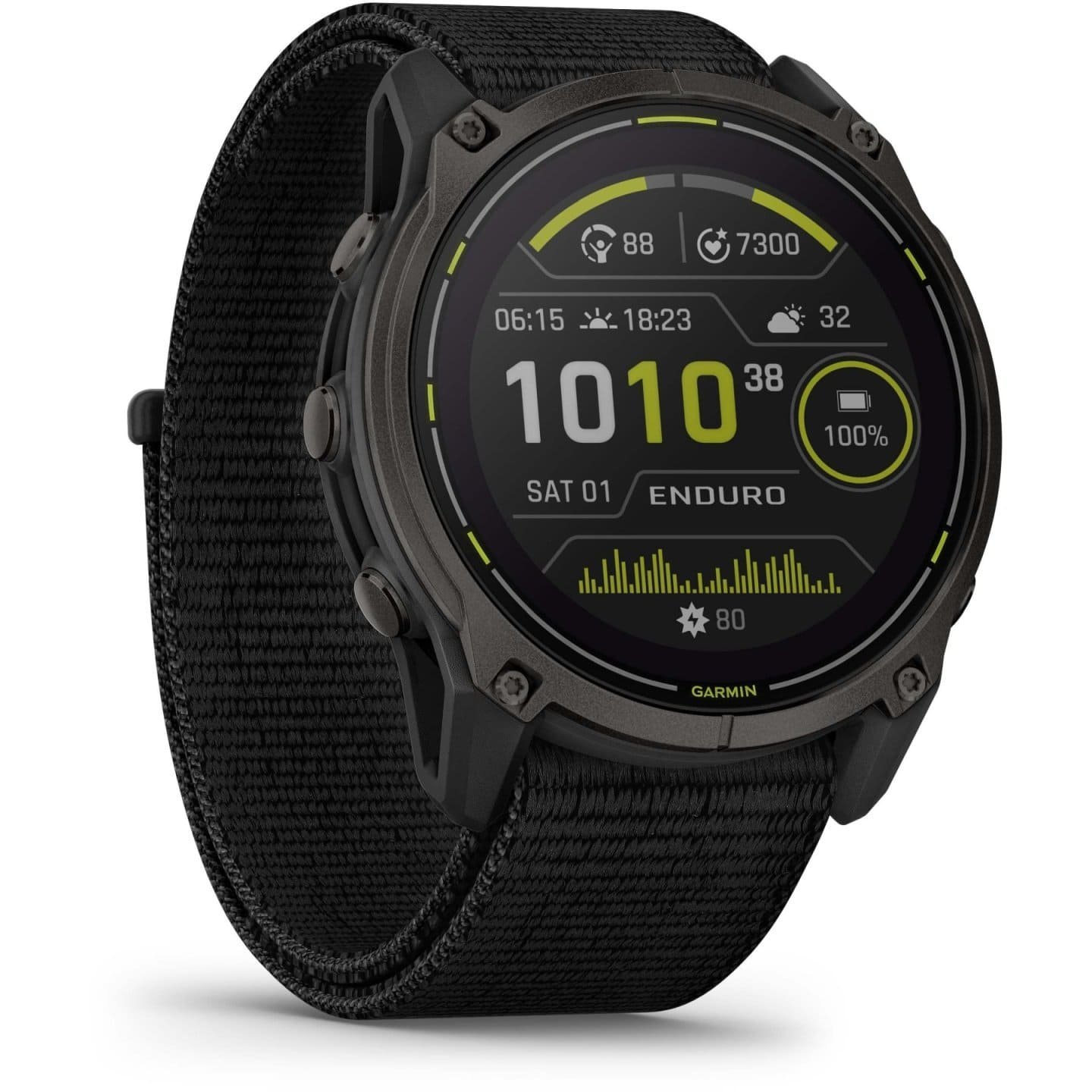 Garmin Enduro 3 Sapphire Solar GPS Smartwatch – Schwarz/Carbongrau DLC Titan