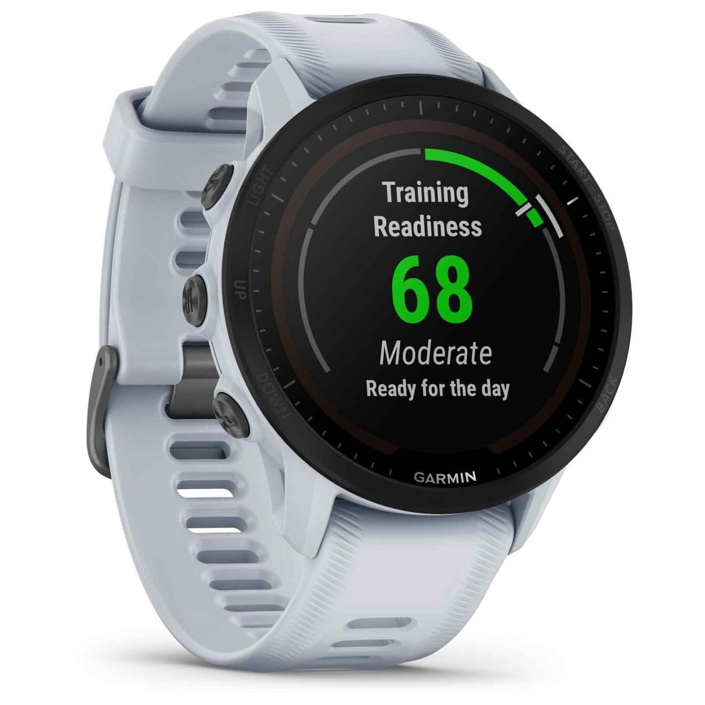 Garmin Forerunner 955 GPS Smartwatch – weiss/schwarz