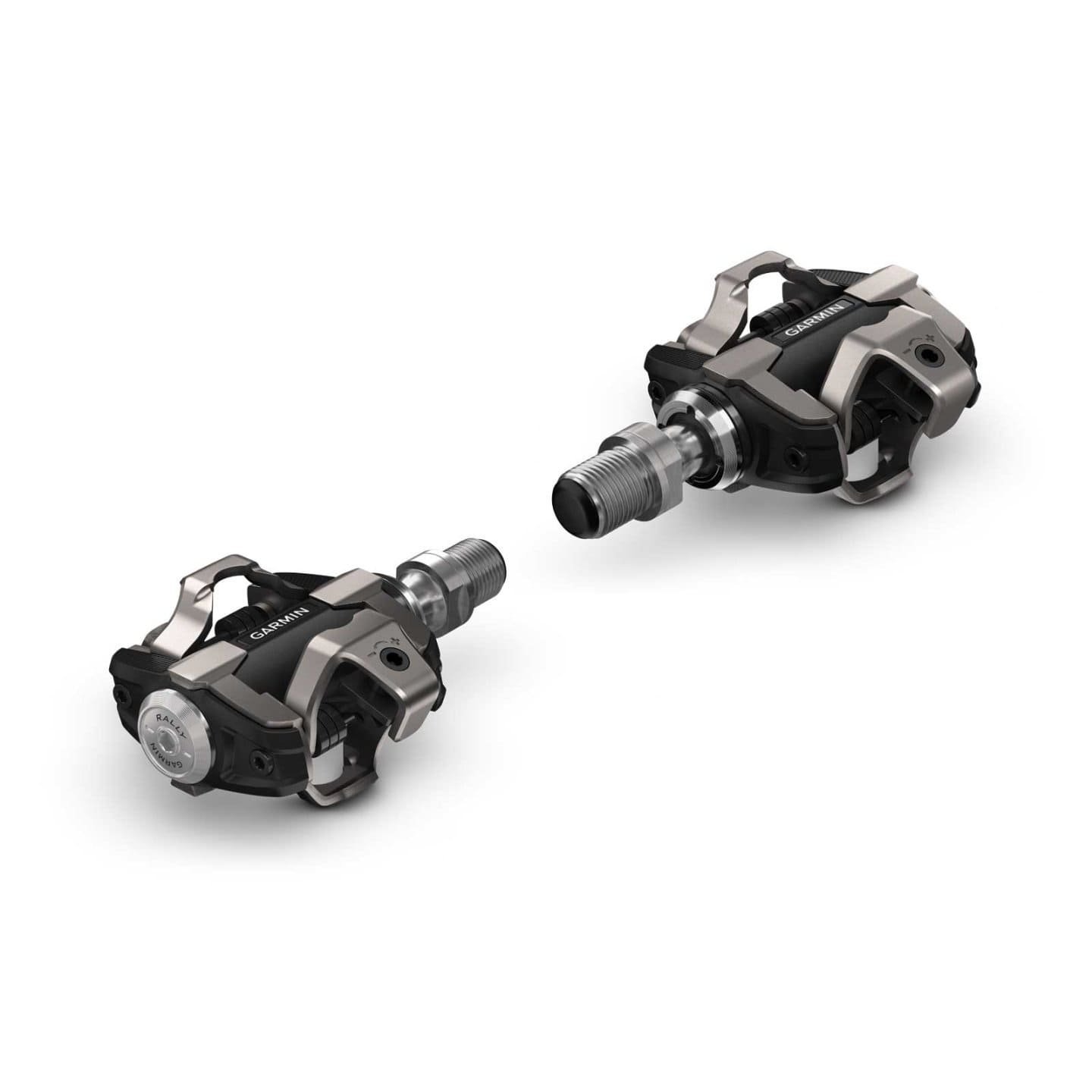 Garmin Rally XC100 Wattmess-Pedalsystem mit einem Sensor – schwarz/silber