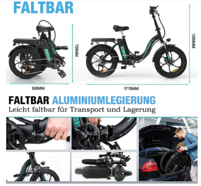 HITWAY Elektrofahrrad – Bild 2