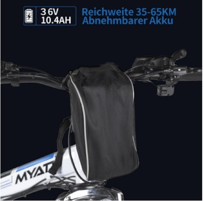 Myatu Elektrofahrrad 26 Zoll E-Bike für Damen Herren, – Bild 3