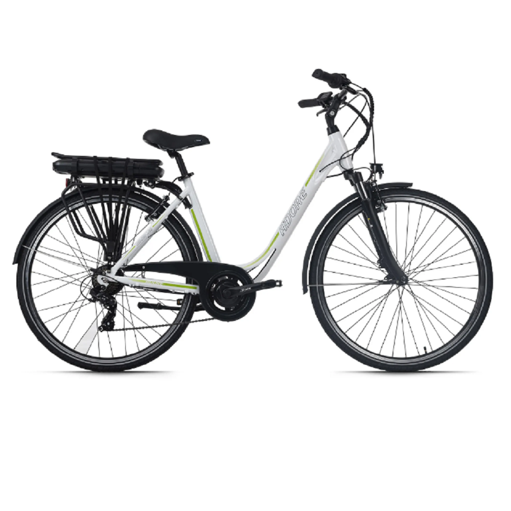 Pedelec E-Bike Cityfahrrad 28” Adore Versailles weiß-grün Adore 111E.