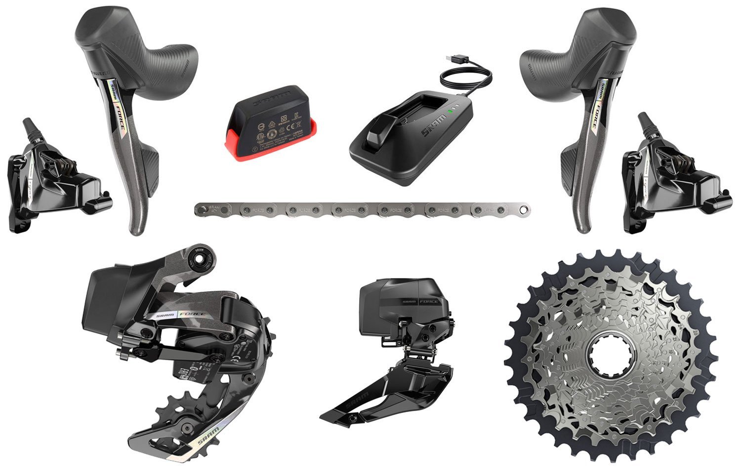 SRAM Force D2 eTap® AXS 2×12-fach 10-36 Upgrade Kit