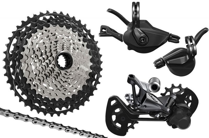 Shimano XTR M9100 2×12-fach Upgrade-Kit 10-45 Schelle